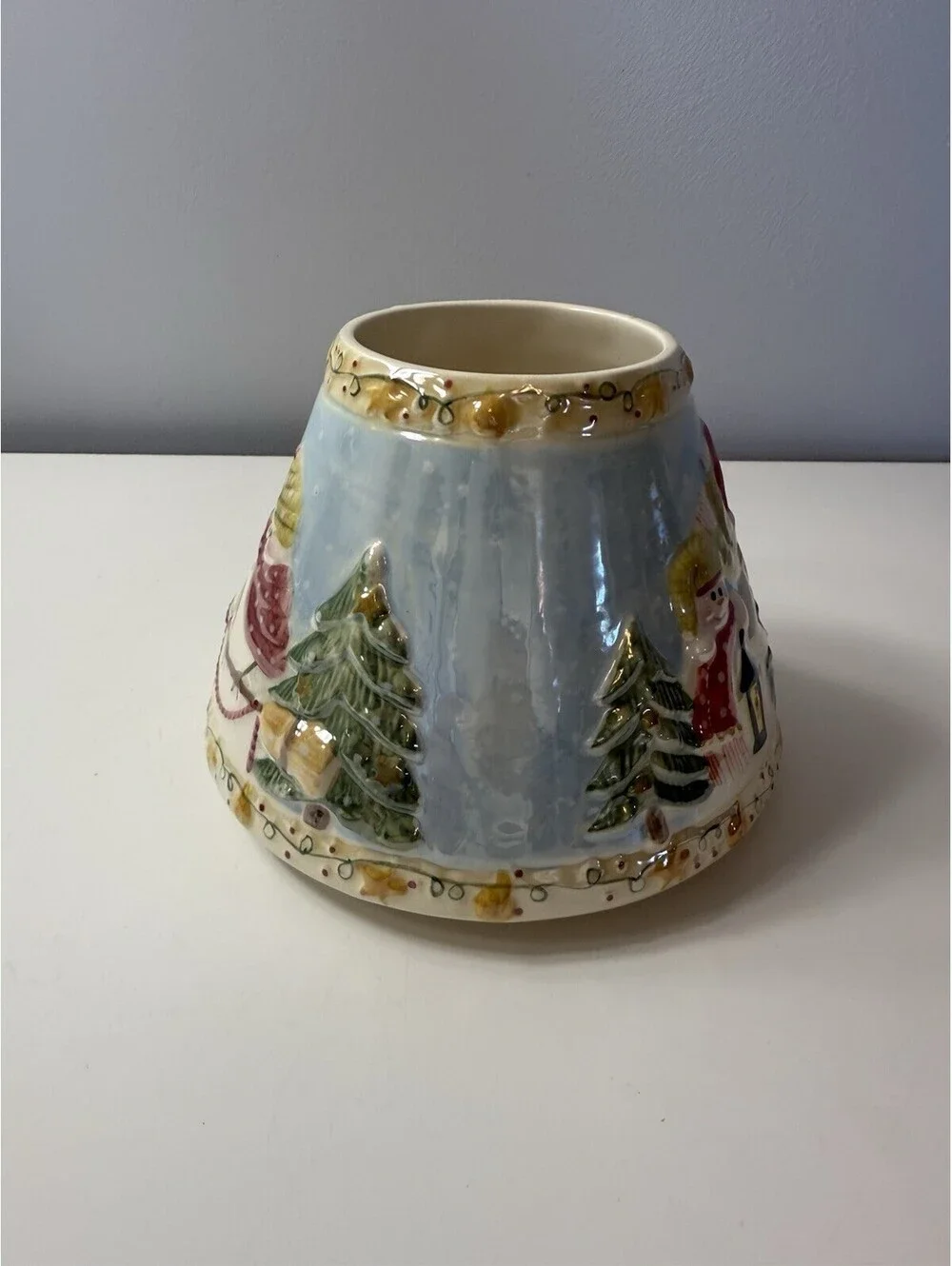 Yankee Candle SHADE Snowman Family Fits Large 22 Oz/Medium 14.5 Oz JAR Christmas